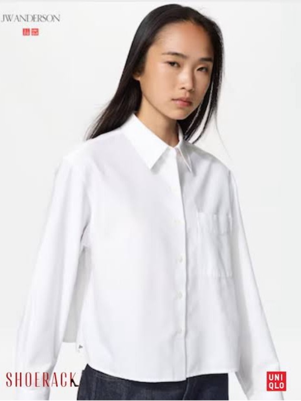 Uniqlo JW ANDERSON White Classic Cotton Button-Down Shirt